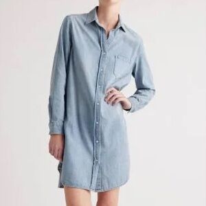 J Crew Denim Blue Shirt Dress